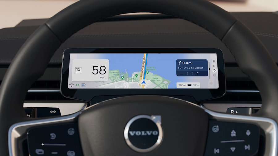 Volvo EX90 Bestuurdersdisplay