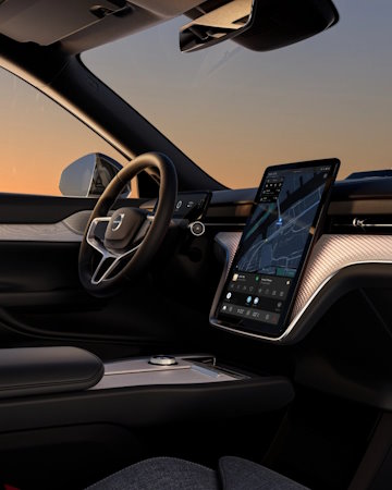 Natuurlijke Binnenverlichting Volvo EX90 Stuur scherm