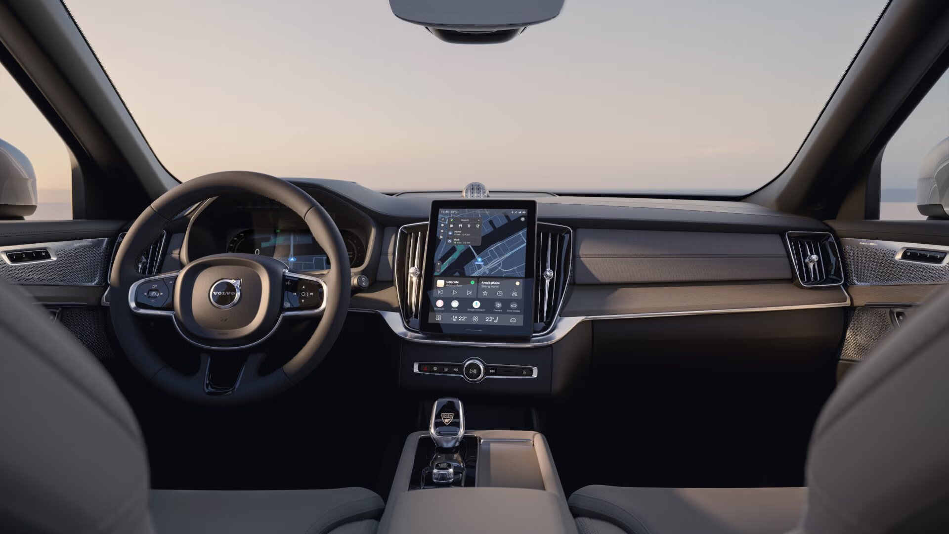 Volvo XC90 interieur scherm stuur