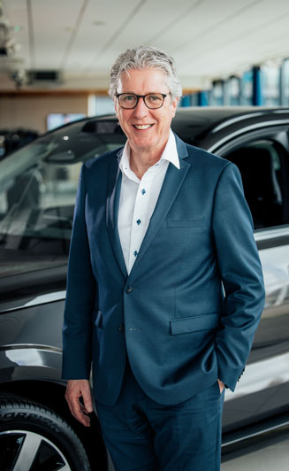 werknemer voor de auto