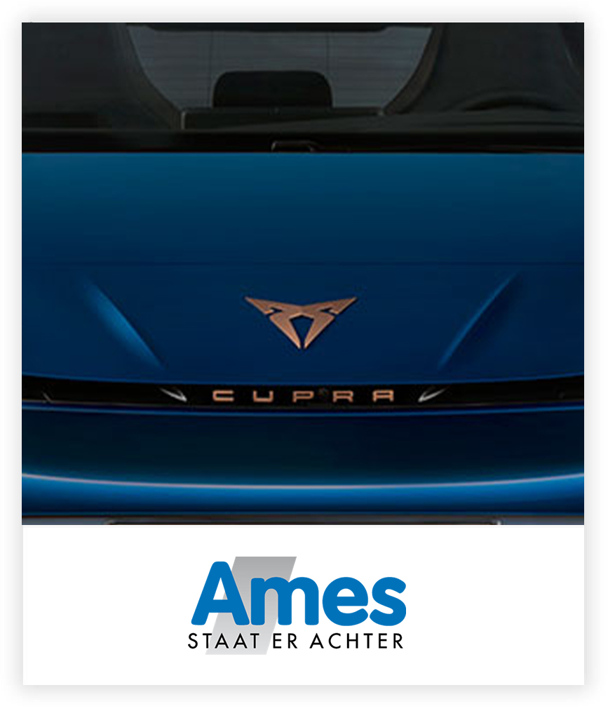 Cupra donkerblauw Logo