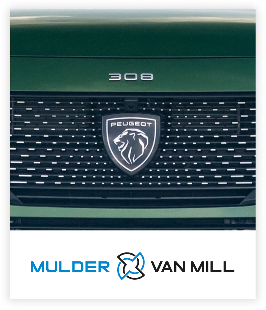 peugeot logo groen neus