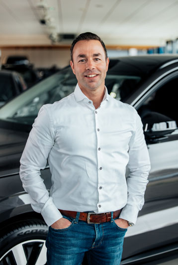 verkoper voor de Auto